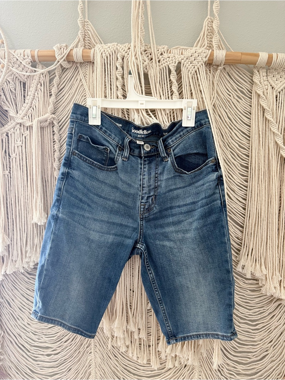 Goodfellow & Co Men’s Dark Blue Washed Denim Shorts